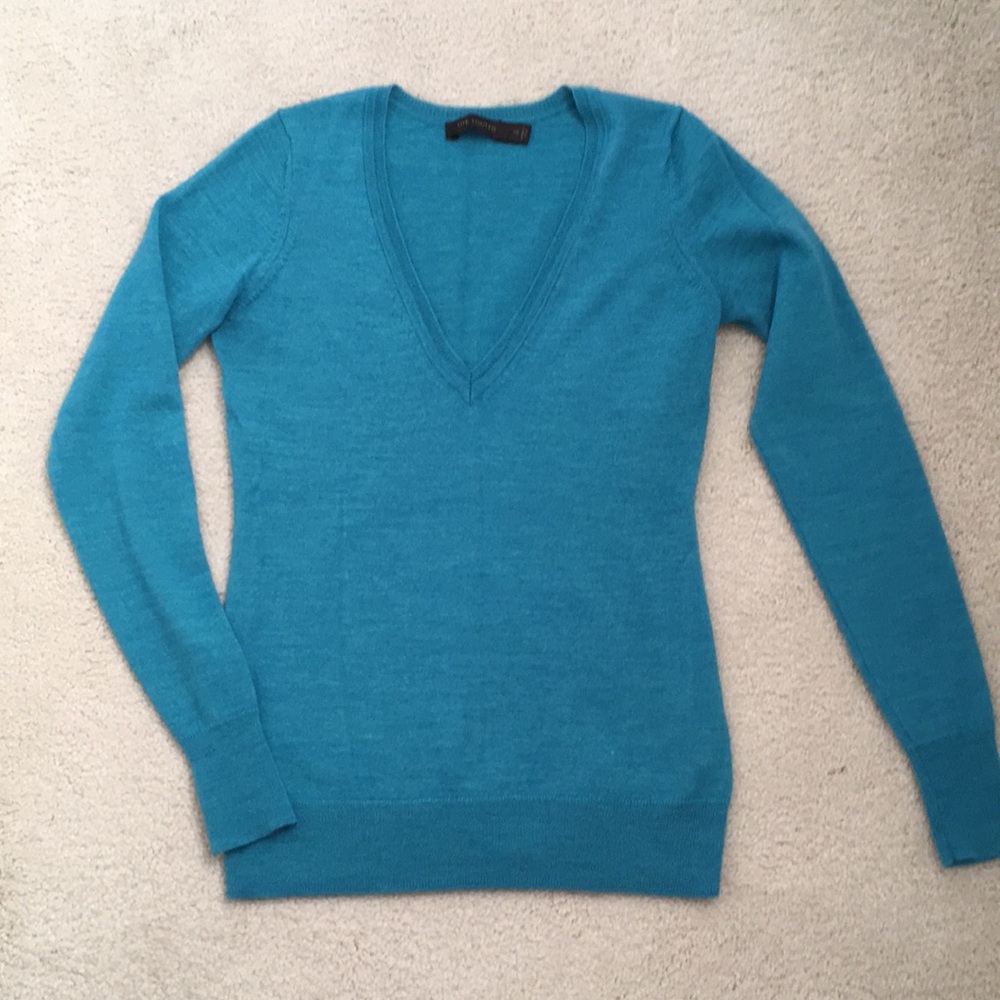 The Limited Merino Wool V-Neck Sweater
